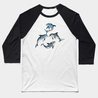 killer whale in Space Baseball T-Shirt